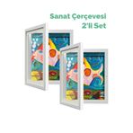 animokids Katlanır Sanat Resim Çerçevesi Mıknatıs Kapaklı Fotoğraf Çerçevesi 21X30 cm 2Lİ SET