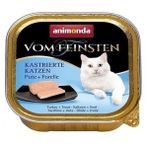 Animonda 100 gr Vom Feinsten Mildes Menu Hindi Etli ve Alabalıklı Yetişkin Konserve Kedi Maması
