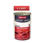 Animonda Gran Carno Junior Sığır Etli ve Hindi Yürekli 6x400 gr Yavru Köpek Konservesi
