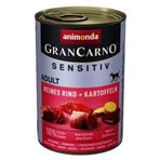Animonda Gran Carno Sensitive Sığır Etli ve Patatesli Yetişkin 400 gr Konserve Köpek Maması