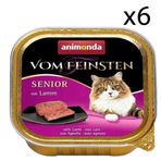 Animonda Vom Feinsten 6 Adet Kuzulu Yaşlı Kedi Konservesi