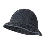 ANIMQUE 5659 Balıkçı Katlanabilir Kubbe Retro Unisex Siyah Kot Şapka