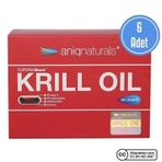 Aniqnaturals Krill Oil Omega 3 6x60 Kapsül Balık Yağı