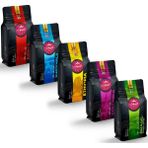 Anisah Coffee Dünya Filtre Kahveleri Tanışma Seti | 5x250gr | Chemex Öğütme | Kenya, Guatemala, Ethiopia, Colombia, Brasil