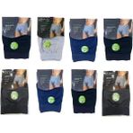 Anıt 1284 Erkek Nefes Alan Bambu Karışık Renkli Boxer 8 Adet - Füme