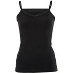 Anıt 2809 V Yaka Dantelli Atlet - 2XL - Siyah