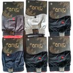 Anıt 6'lı Paket 1146 Penye Boxer Koyu Çok Renkli Abani Classic - M