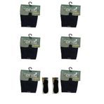 Anıt Erkek Bambu Boxer, İnce Lastik, Siyah, XL Beden, 6'lı Set + 2 Çift Bambu-Modal Sneaker Çorap Hediyeli