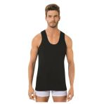 Anıt Erkek Modal Likralı İnce Askılı Atlet 1176 - 6 Adet Siyah 2Xl