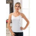 Anıt Kadın İnce Askılı Yakası Dantelli Atlet 2809- 3Adet