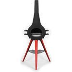 Aniva Cosa Kırmızı Uzun Metal Ayaklı Barbekü