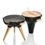 Aniva Siyah Ahşap Ayaklı Cosa Barbekü