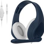 Anivia A9S Kulak Üstü Kulaklıklar Kablolu Stereo Oyun Kulaklığı, PC Bilgisayarlar PS4 Xbox One Laptop PSP Akıllı Telefonlar Tabletler Mac iOS ile Uyumlu - Pasifik Mavisi