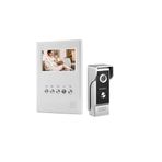 ANJIELO SMART 4.3 '' TFT Renkli Kablolu Görüntülü İnterkom Kapı Telefonu Kapı Zili Sistemi, HD Kamera, Gece Görüş, İzleme, wo-Way Ses, Destek Kilidi, Video Kamera Kapı Telefonu, Ev Daire Güvenli Su