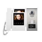 ANJIELO SMART Görüntülü Kapı Telefonu 4.3 '' TFT Kablolu Görüntülü İnterkom Kapı Zili Sistemi RFID Kamera ile 2/3/4 Monitör Diyafon Çok Daire EM Anahtar Kilidi (2M1B)