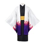 Anjinguang Anime Ubuyashiki Kagaya Cosplay Kostüm Kimono Elbise Pelerin Ubuyashiki Kagaya Üniforma Japon Kimono Kostüm Cadılar Bayramı Karnaval Parti Kıyafetler