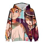 Anjinguang Tip 6 Hanako Kun Yugi Amane Renkli 3D Baskılı Unisex Sweatshirt