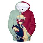 Anjinguang Üniseks Anime Hoodie,Sakata Gintoki/Kagura Sweatwear,Karikatür Kazak Kapüşonlu Cosplay Hoodie Kostüm Gündelik Spor Uzun Kollu Sweatshirt Hayranlar için Hediyeler, tip 5, XL
