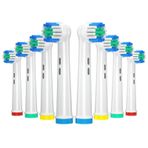 AnjoCare Yedek Fırça Başlıklarıiçin Oral B,8 Paket Elektrikli Diş Fırçası Başlıkları için Oral B Braun,Şarj Edilebilir Diş Fırçası Başlıkları ile Uyumlu Oral B Pro1000/3000/5000/7000,Vitality…