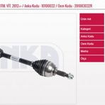 Anka 10100032 Renault Clio IV 1.5 Dci Otomatik Vites 2012 Komple Sağ Aksı