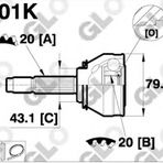Anka 20500010 Fiat Fiorino Uno 70 Dış Aks Kafası