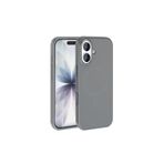 anka cep cep telefonu aksesuarları Apple iPhone 17 ile Uyumlu MagSafe Şarj Özellikli Metal Kamera Çerçeveli Silikon Kılıf - Titanyum Gri, Zr-Edi-iPhone 17