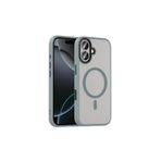 anka cep cep telefonu aksesuarları Apple iPhone 17 ile Uyumlu Mat Yüzey Wireless Şarj Özellikli MagSafe Kılıf - Gri, Zr-Flet-iPhone 17