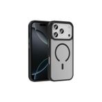 anka cep cep telefonu aksesuarları Apple iPhone 17 Pro ile Uyumlu MagSafe Şarj Özellikli Mat Siyah Silikon Kılıf, Zr-Sio-iPhone 17 Pro