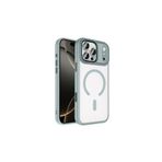 anka cep cep telefonu aksesuarları Apple iPhone 17 Pro ile Uyumlu Wireless Şarj Özellikli Krom MagSafe Silikon Kılıf - Gri, Zr-Krom-iPhone 17 Pro