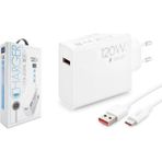 Anka Cep Cep Telefonu Aksesuarları Huawei Nova 13 Pro Uyumlu 120W Type-C Kablolu Turbo Ev Tipi Şarj Aleti SG60 - Siyah