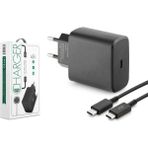 Anka Cep Cep Telefonu Aksesuarları Huawei P10 Plus Uyumlu 45W Hızlı Şarj Cihazı Seti Kafa + Kablo SG36 - Siyah