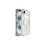 Anka Cep Cep Telefonu Aksesuarları iPhone 17 Air ile uyumlu M-safe Şarj Özellikli Airbagli Kamera Standlı Azor Kapak Altın, ZR-Azor-iPhone 17 Air Kılıf