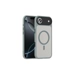 anka cep cep telefonu aksesuarları iPhone 17 Air ile Uyumlu Mat Gri Wireless Şarj Özellikli MagSafe Kılıf, Zr-Flet-iPhone 17 Air