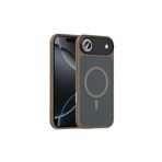 anka cep cep telefonu aksesuarları iPhone 17 Air ile Uyumlu Mat Yüzey Wireless Şarj Özellikli MagSafe Kılıf Desert Titanyum, Zr-Flet-iPhone 17 Air