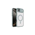 anka cep cep telefonu aksesuarları iPhone 17 Air ile Uyumlu Wireless Şarj Özellikli Krom MagSafe Silikon Kılıf - Gri, Zr-Krom-iPhone 17 Air