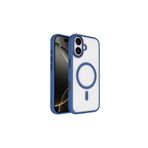 anka cep cep telefonu aksesuarları iPhone 17 ile Uyumlu Lacivert Wireless Şarj Özellikli Krom Mgsafe Silikon Kılıf, Zr-Krom-iPhone 17