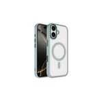 anka cep cep telefonu aksesuarları iPhone 17 ile Uyumlu Wireless Şarj Özellikli Krom MagSafe Silikon Kılıf - Gri, Zr-Krom-iPhone 17