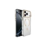 Anka Cep Cep Telefonu Aksesuarları iPhone 17 Pro Max -ile uyumlu- M-safe Şarj Özellikli Airbagli Kamera Standlı Azor Kapak Gold, ZR-Azor-iPhone 17 Pro Max Kılıf
