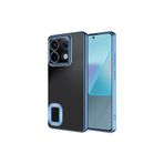 Anka Cep Cep Telefonu Aksesuarları Redmi Note 13 4G ile uyumlu Kamera Korumalı Logo Gösteren Omega Kapak Mavi, ZR-Omega-Note 13 4G Kılıf