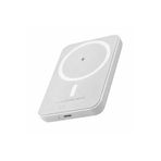 Anka Cep Cep Telefonu Aksesuarları Samsung Galaxy S25 Edge İle Uyumlu 5000mAh Magsafe Powerbank BC22 Beyaz, BC22-57