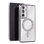 anka cep cep telefonu aksesuarları Samsung ile Uyumlu Galaxy S25 Edge Joke Simli Mgsafe Silikon Kılıf Gümüş, Joke Simli-Samsung S25 Edge Kılıf