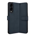 anka cep cep telefonu aksesuarları Samsung ile Uyumlu Galaxy S25 Edge Lacivert Trend S Plus Kapaklı Kartlıklı Kılıf, Trend S-Samsung S25 Edge Kılıf