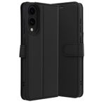 anka cep cep telefonu aksesuarları Samsung ile Uyumlu Galaxy S25 Edge Siyah Trend S Plus Kapaklı Kartlıklı Kılıf, Trend S-Samsung S25 Edge Kılıf