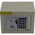 Anka Elektronik Şifreli ve Kilitli Çelik Kutu Kasa 23 x 17 cm Krem