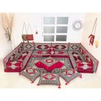 Anka Group Kilim Desenli U Köşe 10CM - Koyu Kırmızı - Renkli