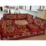 Anka Group Kilim Desenli U Köşe 10CM Seri 2 - Koyu Kırmızı - Renkli