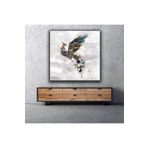 ANKA KUSU DERİ GÖRÜNÜMLÜ KANVAS TABLO (50X50)