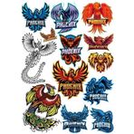 Anka Kuşu Phoneix Sticker Set-1 12 Parça Telefon, Tablet, Defter, Laptop Sticker