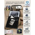 Ankaflex Araç Içi Araba Koltuk Arkası Telefon Tablet Tutucu Oto Pratik Cepli Eşya Düzenleyici Çanta Organizer - Siyah