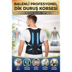 ANKAFLEX Balenli Profosyonel Dik Duruş Korsesi Ortopedik Boydan Balenli Sırt Bel Kemeri